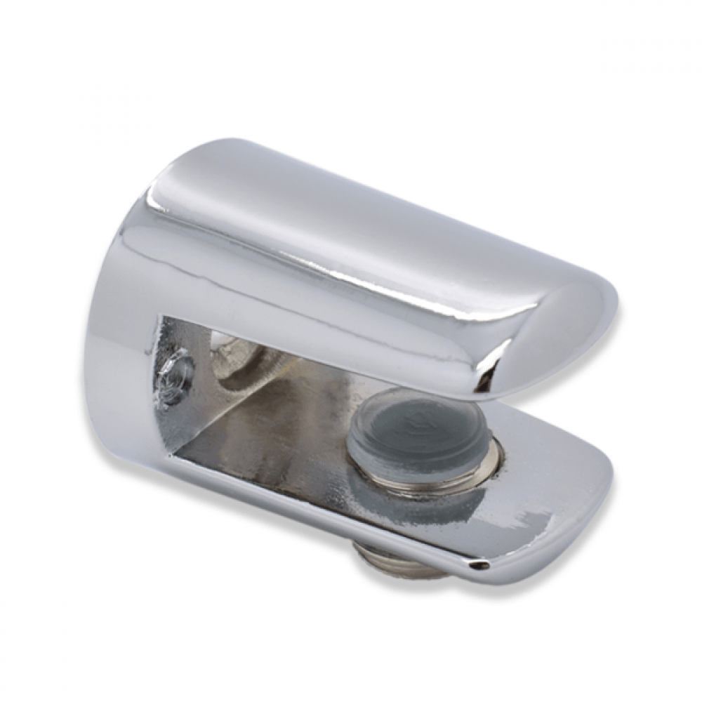 Chrome Round Shelf Support 4-6mm Glass