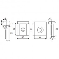Spring Loaded Mirror Clips Metal