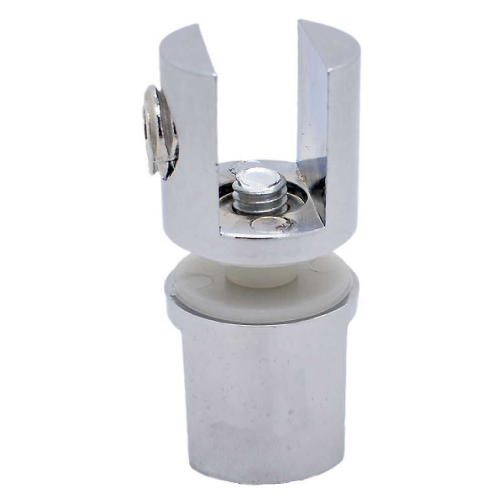 U Type Double Shelf Support - Chrome - 6-10mm Glass
