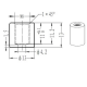 Sign Fixing 13mm (Dia) x 13mm Satin Aluminium