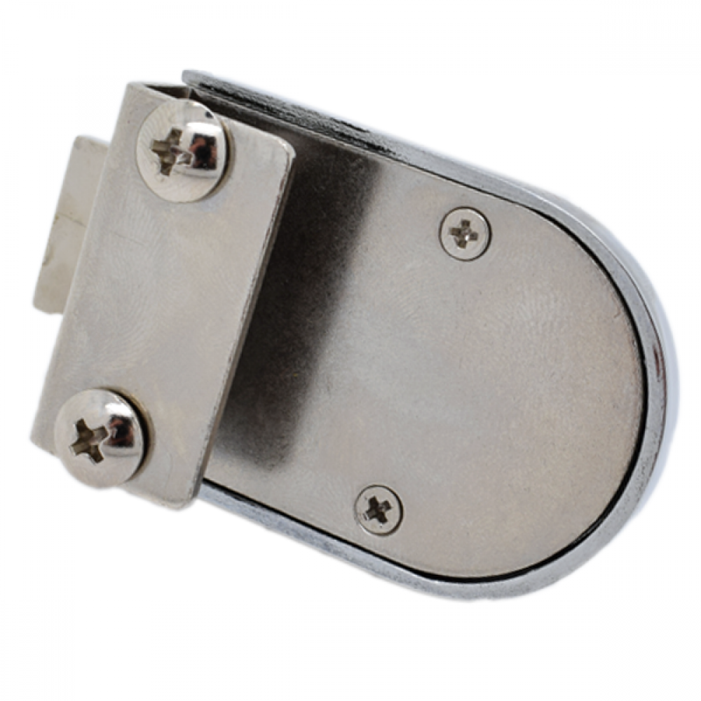 Non Drill Glass Door Lock - Chrome Plated