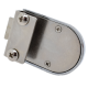 Non Drill Glass Door Lock - Chrome Plated