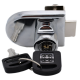 Non Drill Glass Door Lock - Chrome Plated