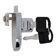Non Drill Glass Door Lock - Chrome Plated