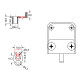 Non Drill Single Swing Lock Chrome - Pin Type