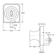Non Drill Single Swing Lock Chrome - Pin Type