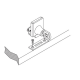 Non Drill Single Swing Lock Chrome
