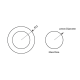 Finger Pulls Chrome Plated - 22mm Hole