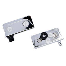 Non-Drill Glass Door Pivot Hinge - 4-6mm Glass - Chrome