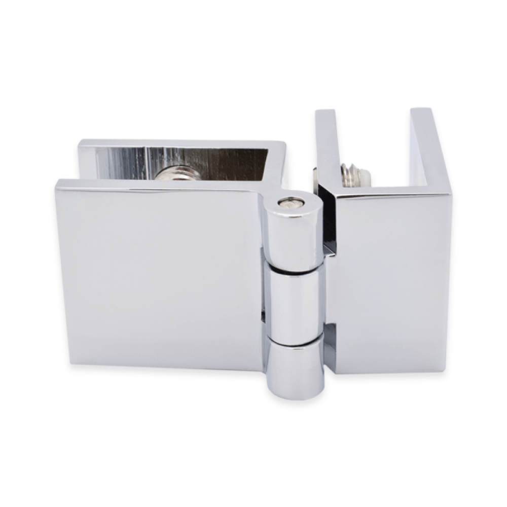 Non Drill Hinge - Glass To Glass - 90 Deg - 5-8mm