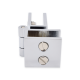 Non Drill Hinge - Glass To Glass - 90 Deg - 5-8mm