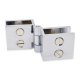 Non Drill Hinge - Glass To Glass - 90 Deg - 5-8mm