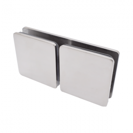 180 Degree Glass-To-Glass Shower Fixing -  Polished Chrome