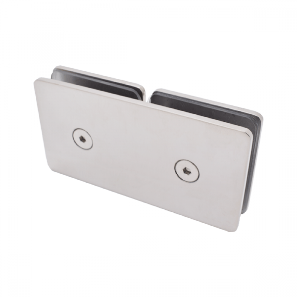 180 Degree Glass-To-Glass Shower Fixing -  Polished Chrome