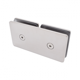 180 Degree Glass-To-Glass Shower Fixing -  Polished Chrome