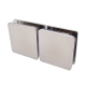 180 Degree Glass-To-Glass Shower Fixing -  Satin Chrome