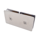 180 Degree Glass-To-Glass Shower Fixing -  Satin Chrome