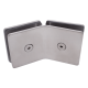 135 Degree Glass-To-Glass Shower Fixing -  Satin Chrome