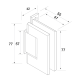 Wall Mount Shower Hinge - Polished Chrome