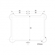 180 Degree - Glass to Glass Shower Hinge - Polished Chrome