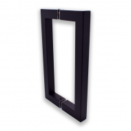 200mm Door Handle 19mm Square Tube  Matt Black