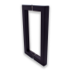 200mm Door Handle 19mm Square Tube  Matt Black