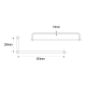 450mm Pull & Towel Bar 19mm Dia. Satin Stainless Steel