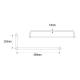 600mm Pull & Towel Bar 19mm Dia. Polished Chrome