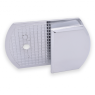 Glass To Panel 180 Degree Pod Fixing Polished Chrome