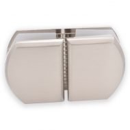 Glass To Glass 180 Degree Pod Fixing Satin Chrome