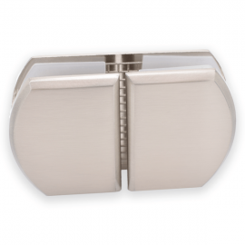 Glass To Glass 180 Degree Pod Fixing Satin Chrome