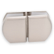 Glass To Glass 180 Degree Pod Fixing Satin Chrome