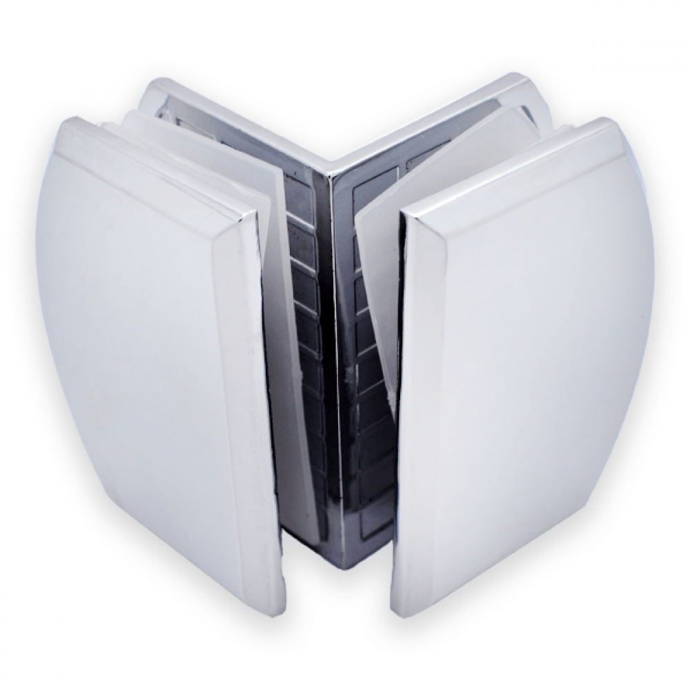 Glass To Glass 90 Degree Pod Fixing Polished Chrome