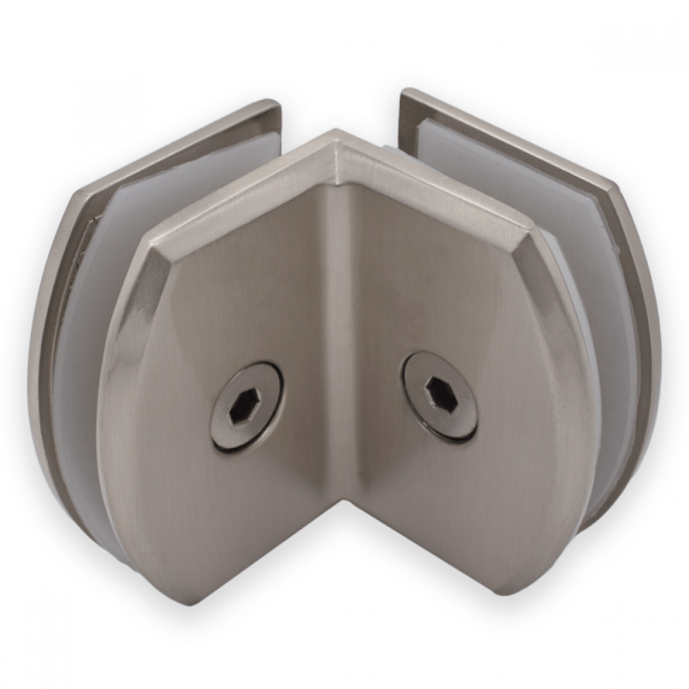 Glass To Glass 90 Degree Pod Fixing Satin Chrome