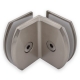 Glass To Glass 90 Degree Pod Fixing Satin Chrome