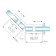 Glass To Glass 135 Degree Pod Fixing Polished Chrome
