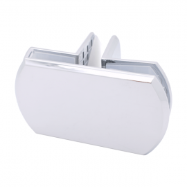 Glass to Glass Three Way Pod Fixing Polished Chrome