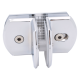 Glass to Glass Three Way Pod Fixing Polished Chrome
