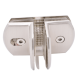 Glass To Glass Three Way pod Fixing  Satin Chrome