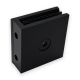 Wall To Glass Fixing - Square Range - Black