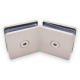 135 Degree Glass To Glass Fixing - Satin Chrome