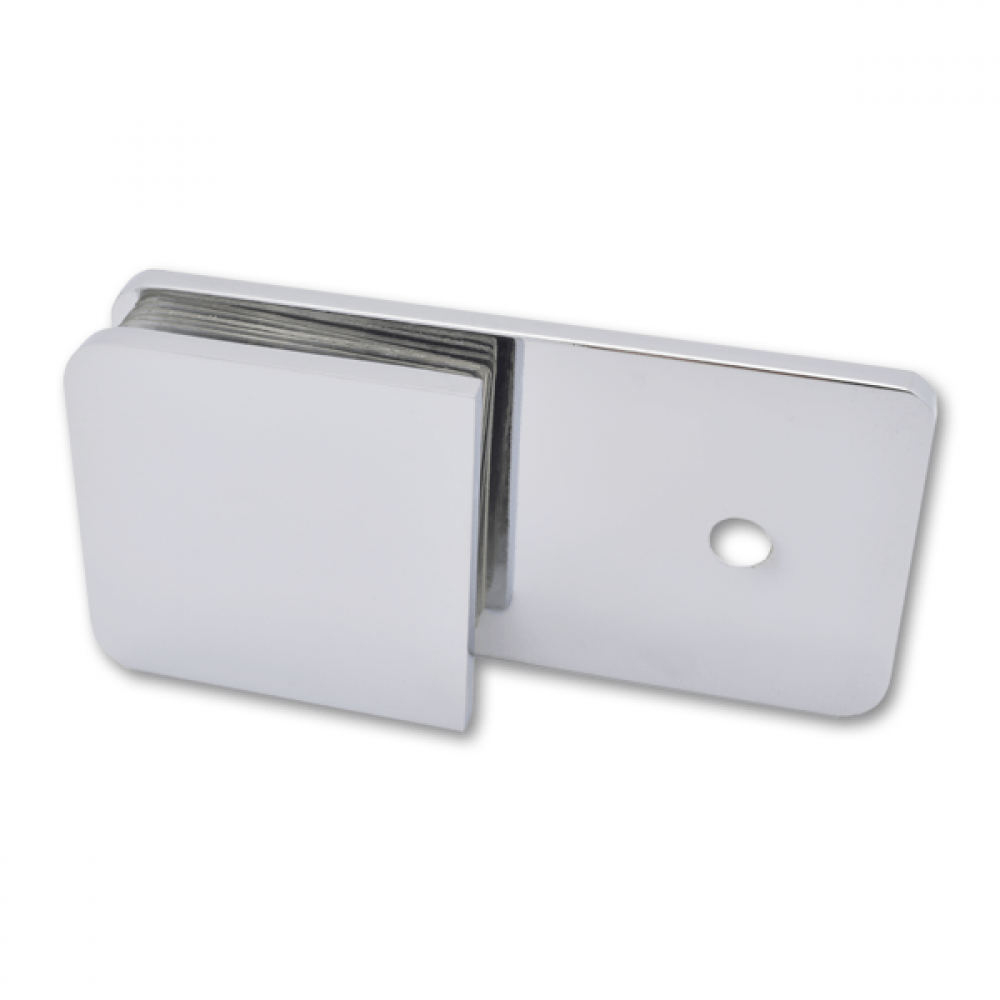 Wall To Glass Fixing - Polished Chrome