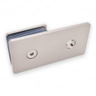 Wall To Glass Fixing - Satin Chrome