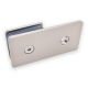 Wall To Glass Fixing - Satin Chrome