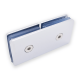 Glass To Glass Fixing - Polished Chrome