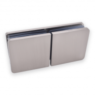 Glass To Glass Fixing - Satin Chrome