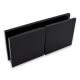 Glass To Glass Fixing 180 deg - Square Range  - Black