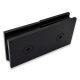 Glass To Glass Fixing 180 deg - Square Range  - Black