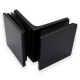 90 Degree Glass To Glass Fixing - Square Range - Black