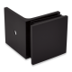 90 degree Wall To Glass Fixing - Square Range - Black
